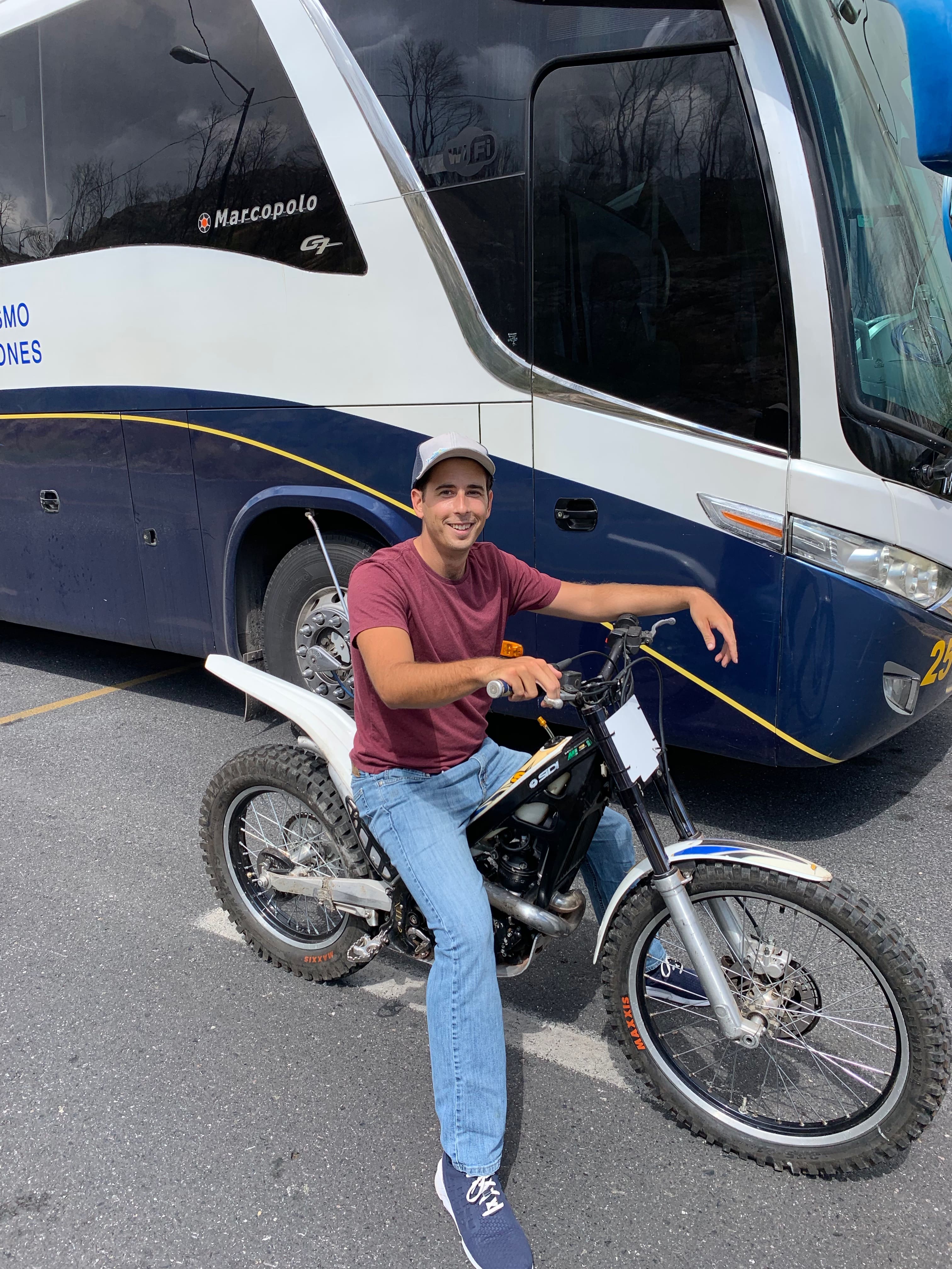 Riding a Trial Bike